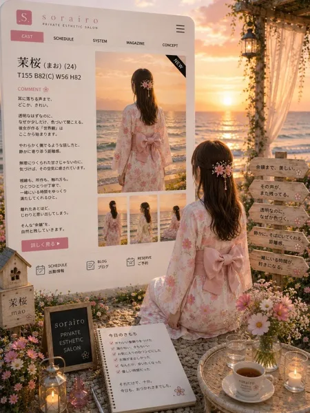 茉桜（まお）｜そらいろ～市川プライベートエステ～【千葉】船橋・西船橋メンズエステ