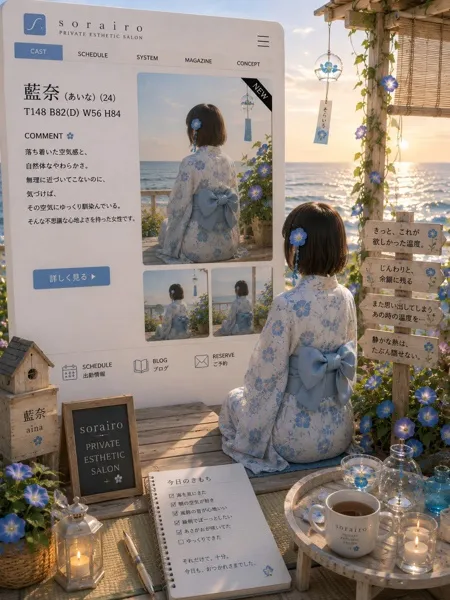 藍奈（あいな）｜そらいろ～市川プライベートエステ～【千葉】船橋・西船橋メンズエステ