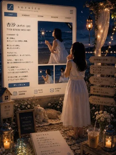 杏沙（あずさ）｜そらいろ～市川プライベートエステ～【千葉】船橋・西船橋メンズエステ