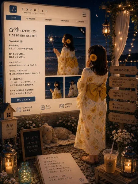 杏沙（あずさ）｜そらいろ～市川プライベートエステ～【千葉】船橋・西船橋メンズエステ