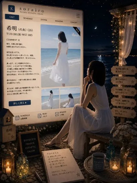 希明（のあ）｜そらいろ～市川プライベートエステ～【千葉】船橋・西船橋メンズエステ